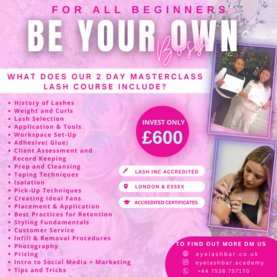 Beginnings Masterclass 2 Days Lash Course